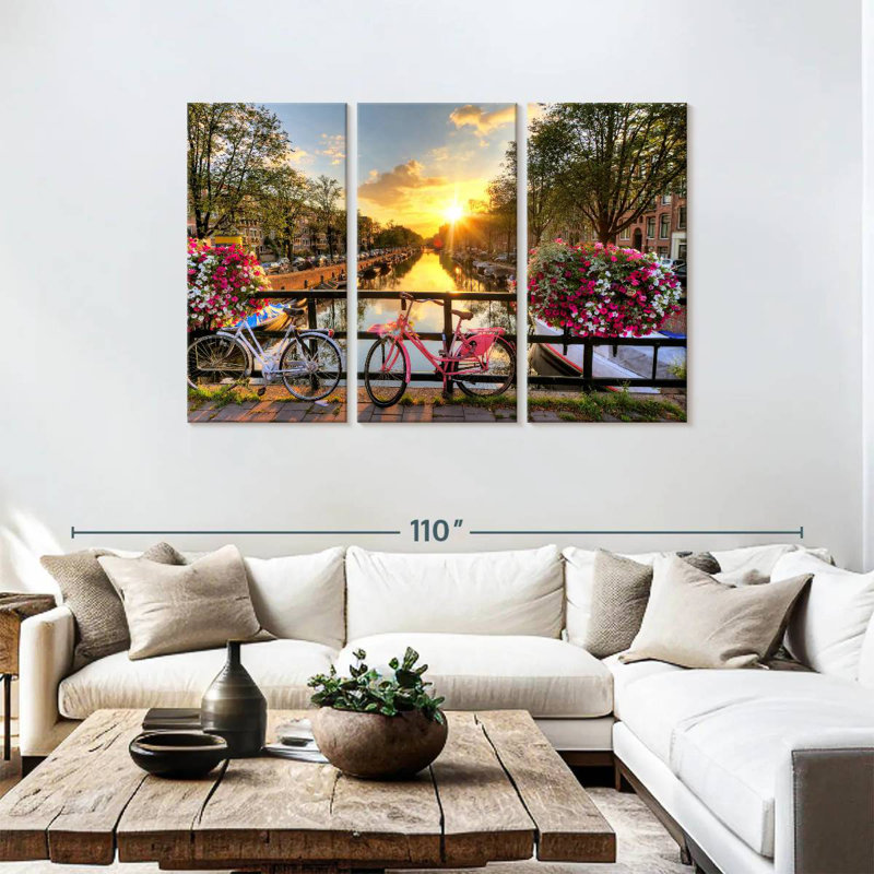 Lilie Amsterdam Bikes, 48" H x 74" W