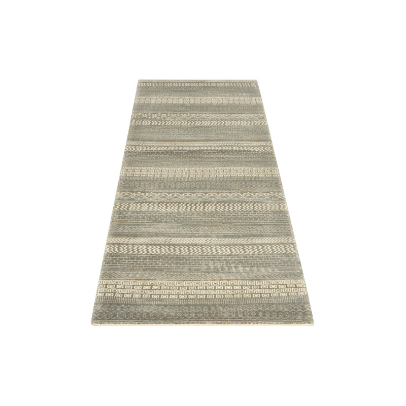 Performance Viscose Striped Indoor Rug, Runner 2'3" x 8'