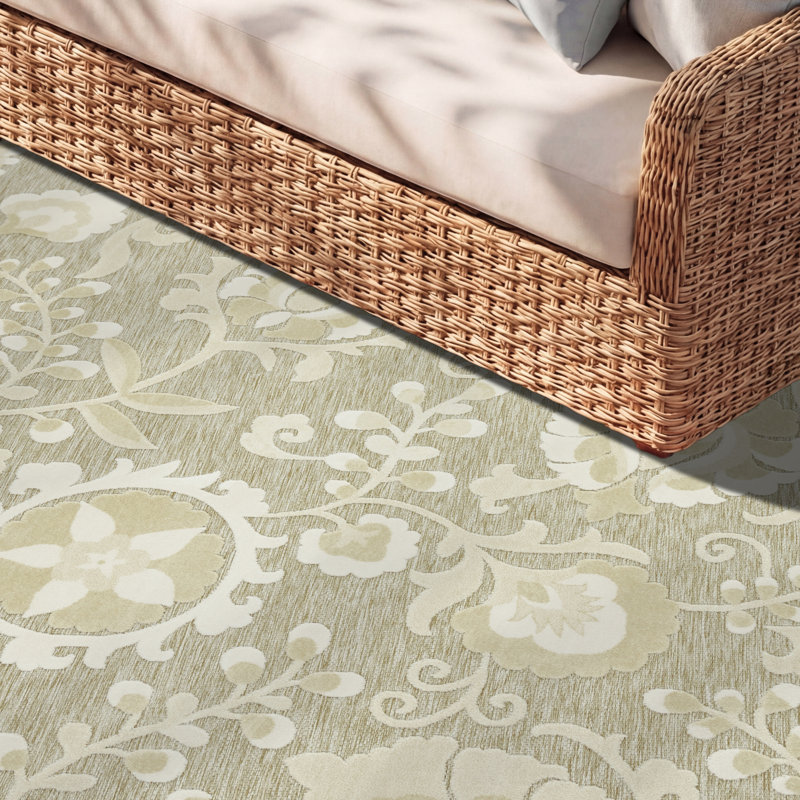 Villem Ivory Sage Farmhouse Rug, Rectangle 7'10" x 10'6"