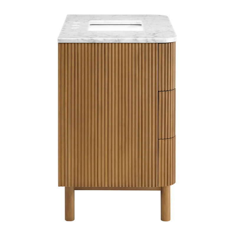 Kensington 36" Bathroom Vanity In Reeded Birch, Reeded Birch