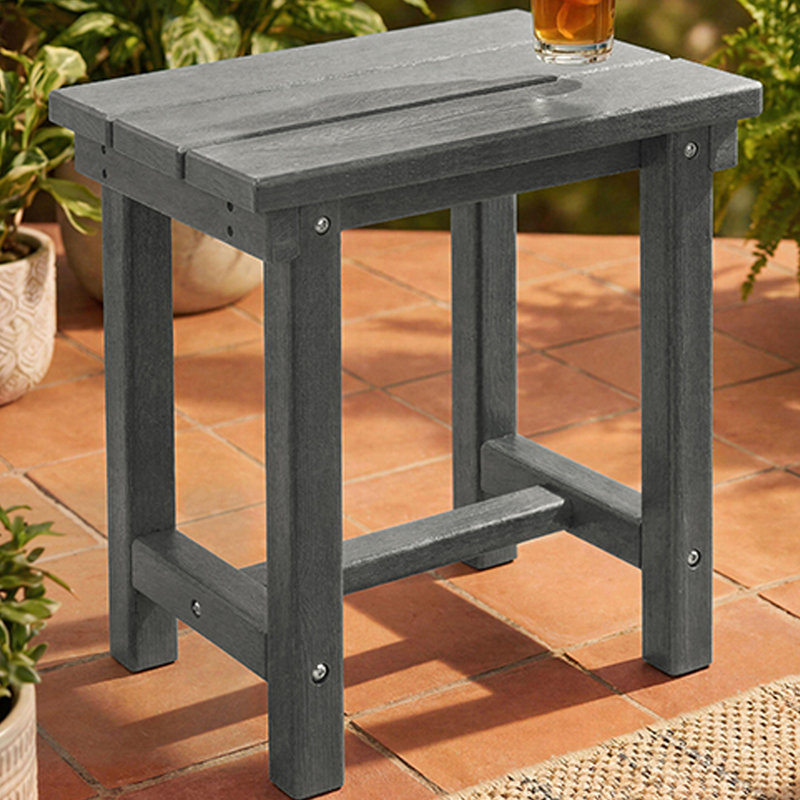 Table d'appoint extérieure All PEHD Adirondack, Gris