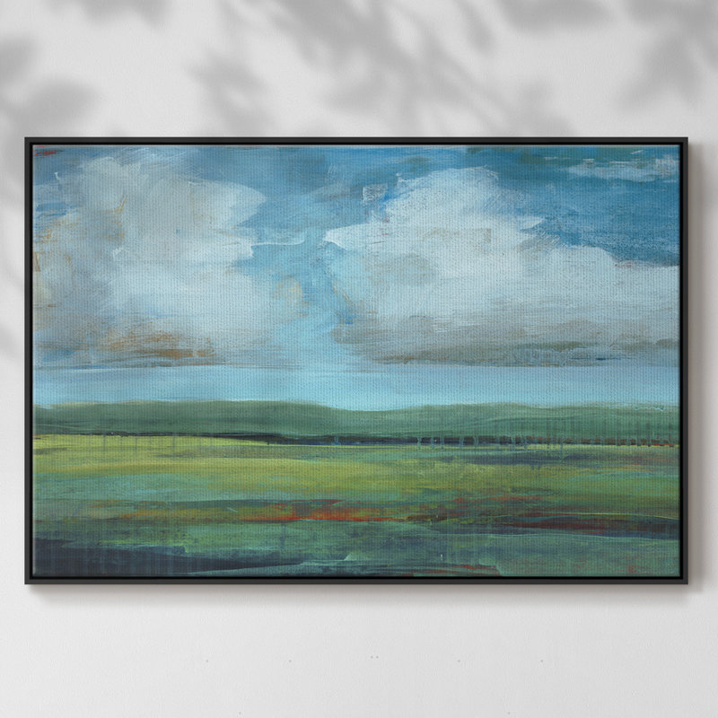 Point de vue naturel - impression sur toile tendue, H 37 po x l 25 po x P 2 po, Cadre noir