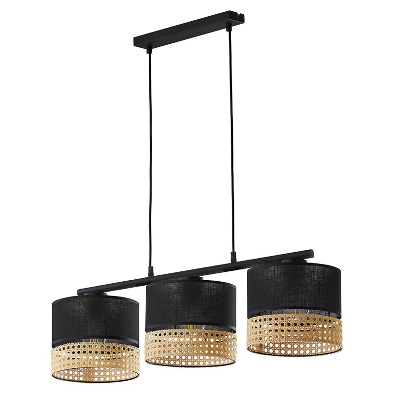 Meanna 3 - Light Kitchen Island Pendant, Black