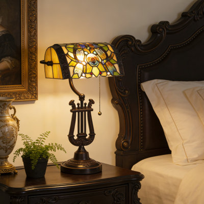 Lampe de table libellule en libellule avec guirlande et ampoule chaude