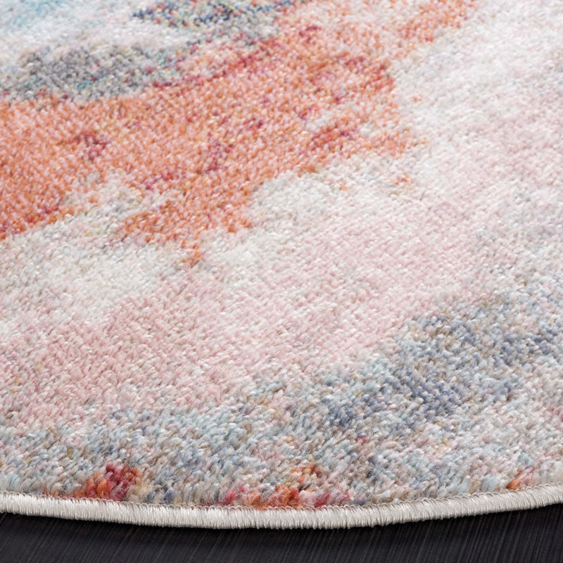 Phoenix 500 Performance Abstract Rug, Round 6'7"