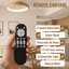 Ventilateur de plafond d'intérieur à profil bas de 20 pouces avec lumière et télécommande inclus, plafonnier encastré à DEL à intensité variable pour la cuisine