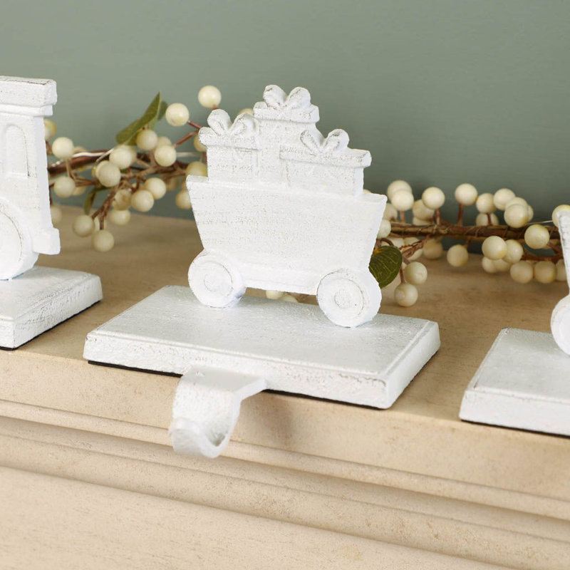 4 Piece Train Stocking Holder Set