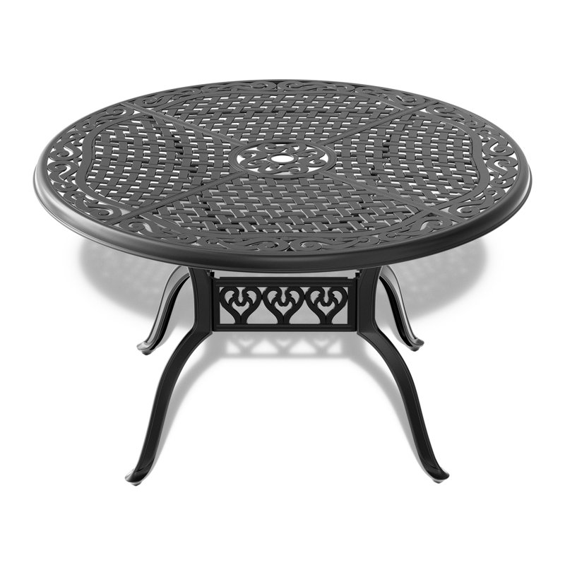 48 patio dining table with umbrella hole Opal 48