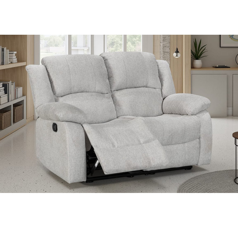 Aesir Reclining Sofa, 2, Light Grey