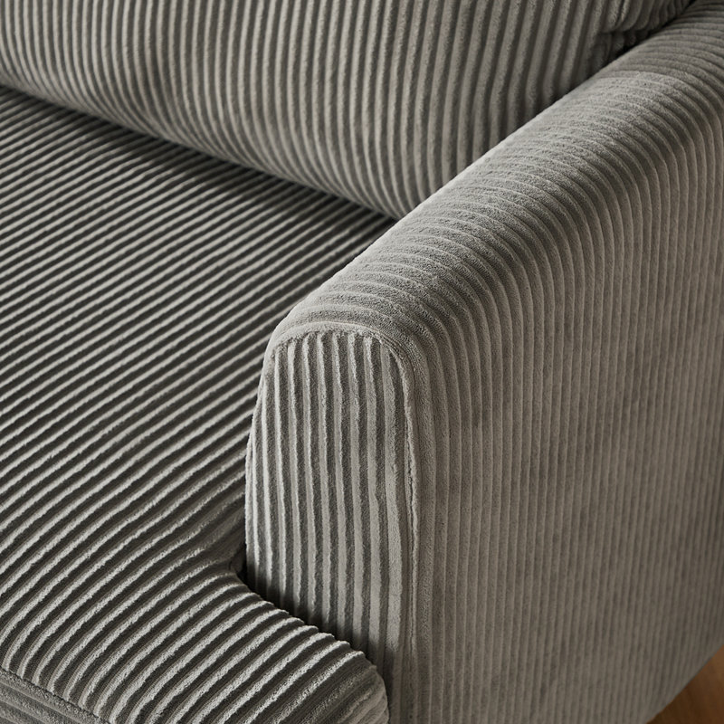 Canapé modulaire de style moderne, canapé-lit 6 places, Gris