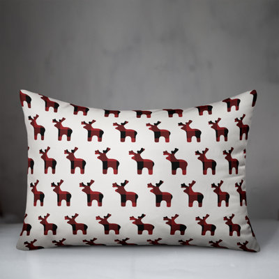 Checkered Reversible Throw Pillow