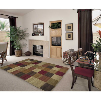 94 X 94 Beige Polypropylene Rug
