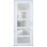Front Exterior Prehung FiberGlass Door Frosted Glass Manux 8002 White Silk Office Commercial and Residential Doors Entrance Patio Garage-W30 x H80-Left-hand Inswing
