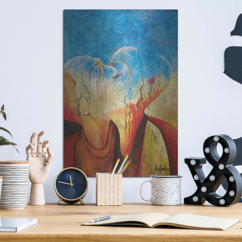 «The Kiss» par Samedin Asllani, H 16 po x l 12 po