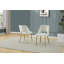 Rectangular 63'' x 39" Glass Dining Set with Velvet Side Chairs and Gold Base-301132016-307159943