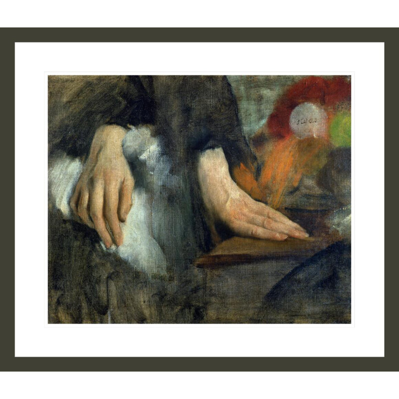 «Study of Hands» par Edgar Degas, impression giclée sur cadre, H 23,5 po x l 27,22 po