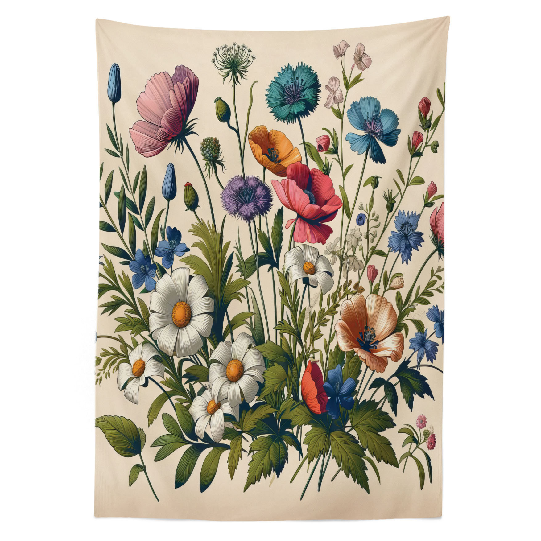 Alcott Hill® Coopar Rectangle Floral Polyester Tablecloth | Wayfair