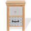 Agar 34cm W Solid Wood Bedside Table