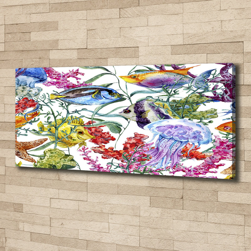 Coral Reef 1 Piece Wrapped Canvas Wall Art
