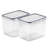 Sorbus Food Storage Containers - Pack of 2 with Air Tight, Four-Way Snap Lids