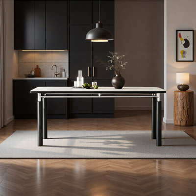 Modern Black Sintered Stone Table