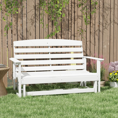 Outdoor Atena Rocker Plastic Bench by Lark Manor