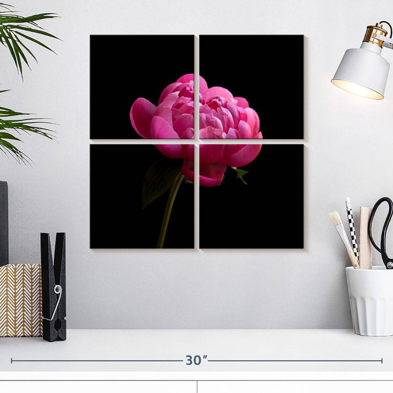 Pivoine rose foncé Harnek, H 18 po x l 18 po