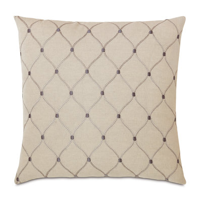 Housse et insert de coussin décoratif à bordure en couteau Edith Branson