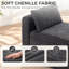 Upholstered Chenille Storage Ottoman