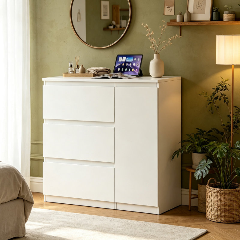 90 cm W Chest of 3 Drawers