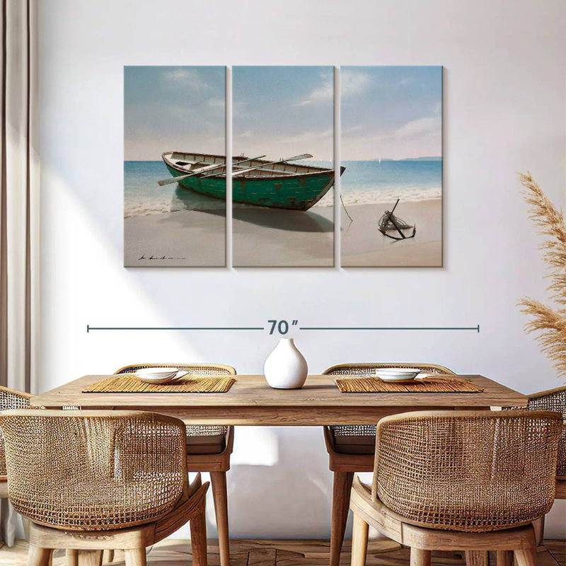 Mehar Green Boat, 36" H x 57" W