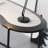 Italian style simple slate desk and chair suit