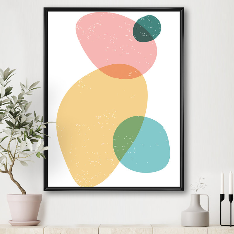 «Minimal Elementary Organic and Geometric Compostions», reproduction d'art graphique sur toile, H 46 po x l 36 po x 1,5 po