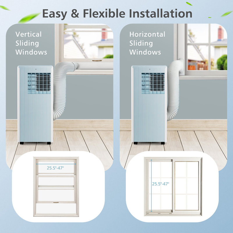 Costway 10000 BTU Portable Air Conditioner with Energy Saver Mode and Fan
