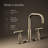 Purist Widespread Faucet with Drain Assembly Low Lever Handles and Low Gooseneck Spout-1674475057