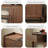 Retro Nut-Brown Solid Wood Sideboard-1061967052