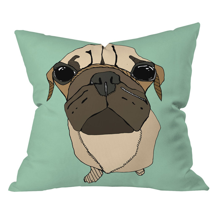 Coussin extérieur casey rogers puglet, 26 po x 26 po