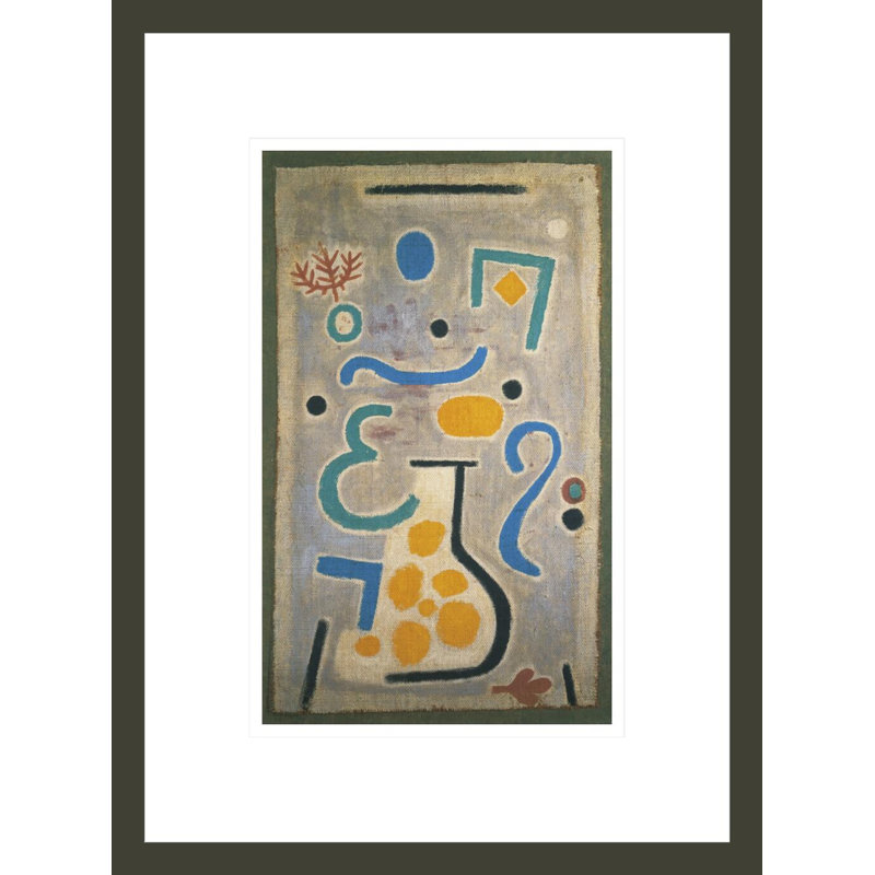 «The Vase» par Paul Klee, impression giclée sur cadre, 16.75" H x 12.46" W