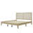 Solid Wood Platform Bed With Rattan-1875252785