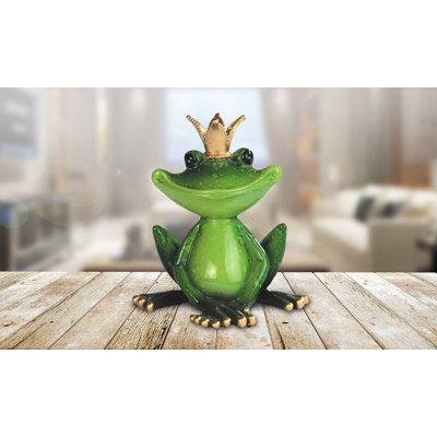 Figurine amusante grenouille 4 po avec couronne
