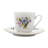 Ramsha 45-Piece Porcelain Dinnerware Set – Service for 8, White with Embossed Detail