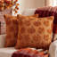Housses de coussin d'automne 50 x 50 cm, ensemble de 2, double face, peluche érable et citrouille