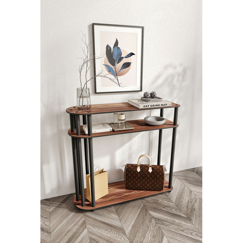 Modern Walnut Dresser, 35.4 x 33.1 x 11.8 Inches | 100% MDF with Compressed Kraft Legs | Stylish Solid Color Brown Design, Perfect for Bedroom or Living Room Storage | Durable & Elegant Furniture Solution