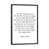 Toile avec cadre noir patiné