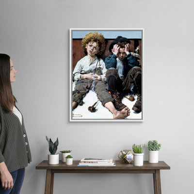 Norman Rockwell " Retribution! " by Norman Rockwell Painting Print