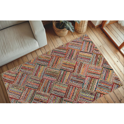 Adaiya Chequered Area Rug