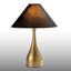 Lampe de table conique en métal