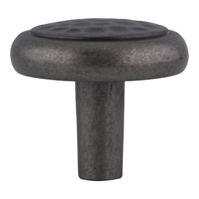 Brixwell BXB71035WN Round Hammered Head Cabinet Knob For Kitchen And Home Hardware 1-1/4" Dia Weathered Nickel