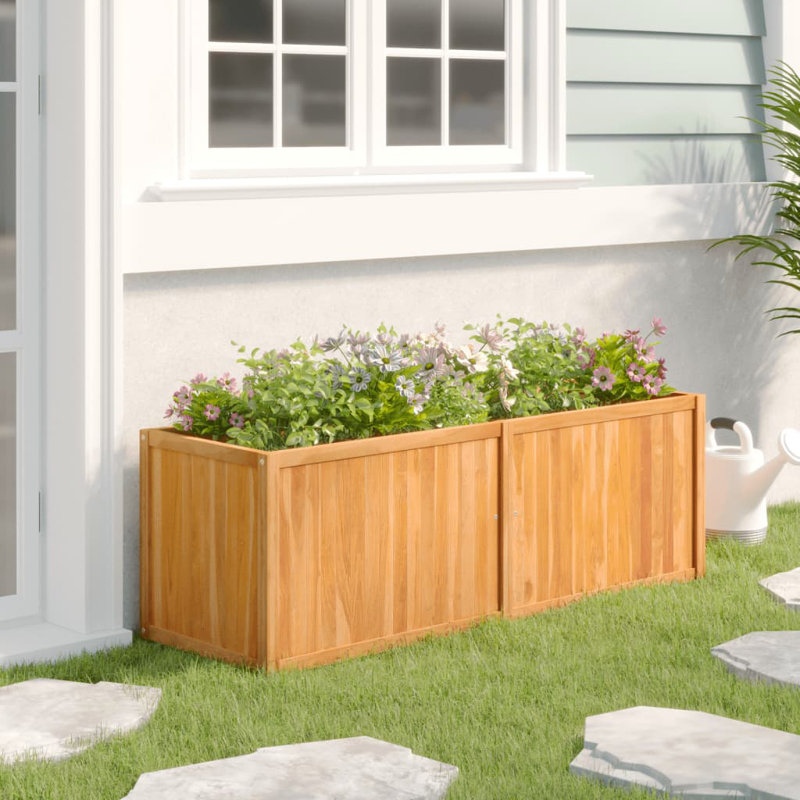 Barkell Wood Raised Garden Bed, 50 H x 150 W x 50 D