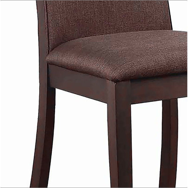 Chaise de salle à manger chocolat et espresso (ensemble de 2)